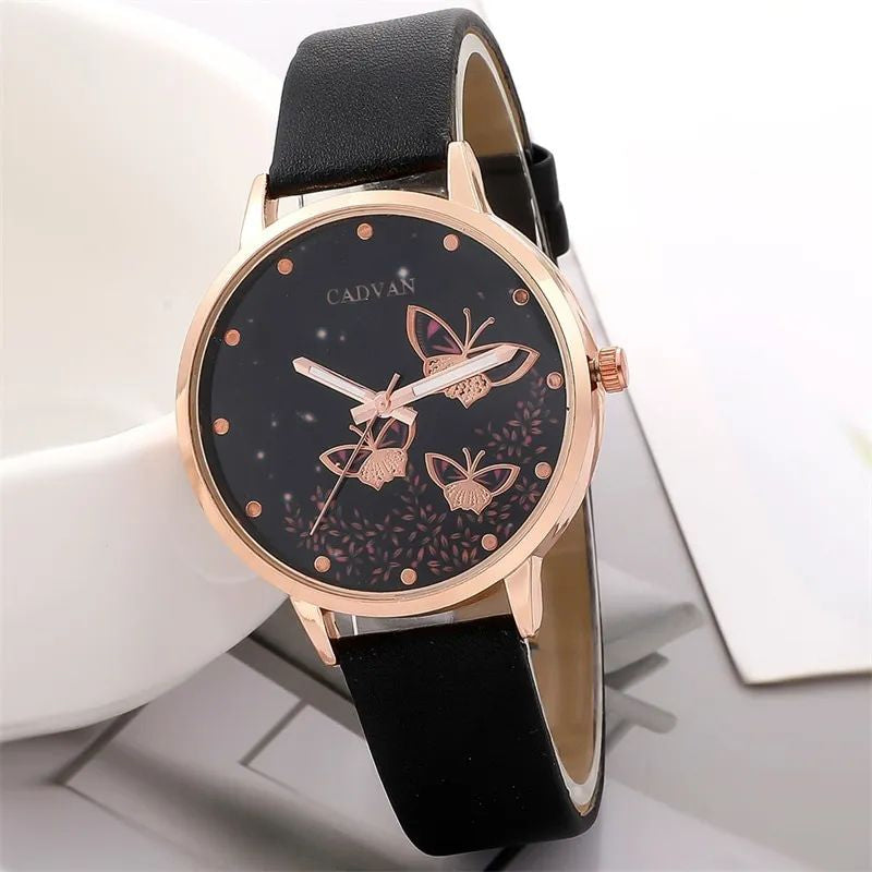 6pcs Set Watches Ladies Fashion Butterfly