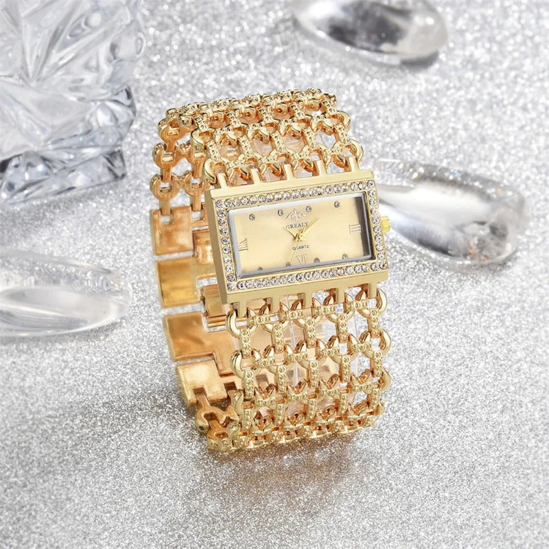 Ladies Diamond Bracelet Quartz Watch
