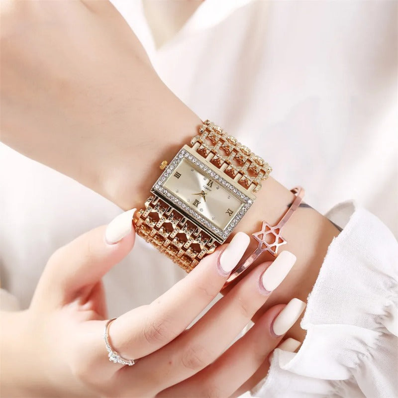 Ladies Diamond Bracelet Quartz Watch