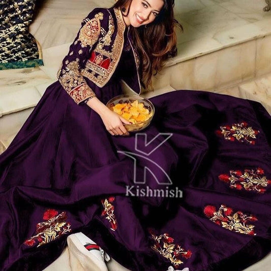 Heavy Embroidered Maxi with Koti ladies dresses DL Collections 
