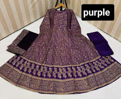 Trendy Stitched Printed Maxi 3pc DL Collections 